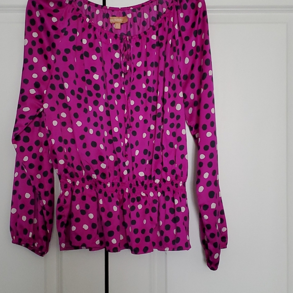Ellen Tracy peplum waist blouse